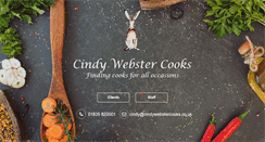 Desktop Screenshot of cindywebstercooks.co.uk